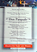 Original 2001 Don Pasquale German Concert Posters